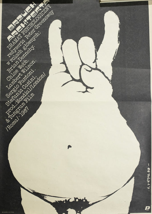 1988 Polish The Belly of an Architect (Brusch Architekta) Poster by Jakub Erol